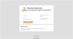 Desktop Screenshot of elearning.mzumbe.ac.tz